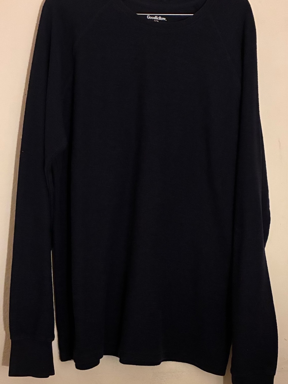 Goodfellow & Co Navy Long Sleeve Crewneck Shirt